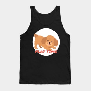 Poodle Play Time Tank Top